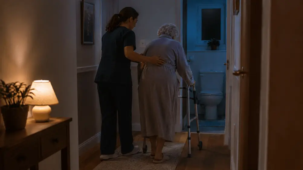 Pagalba riboto judrumo žmogui atsikeliant iš lovos